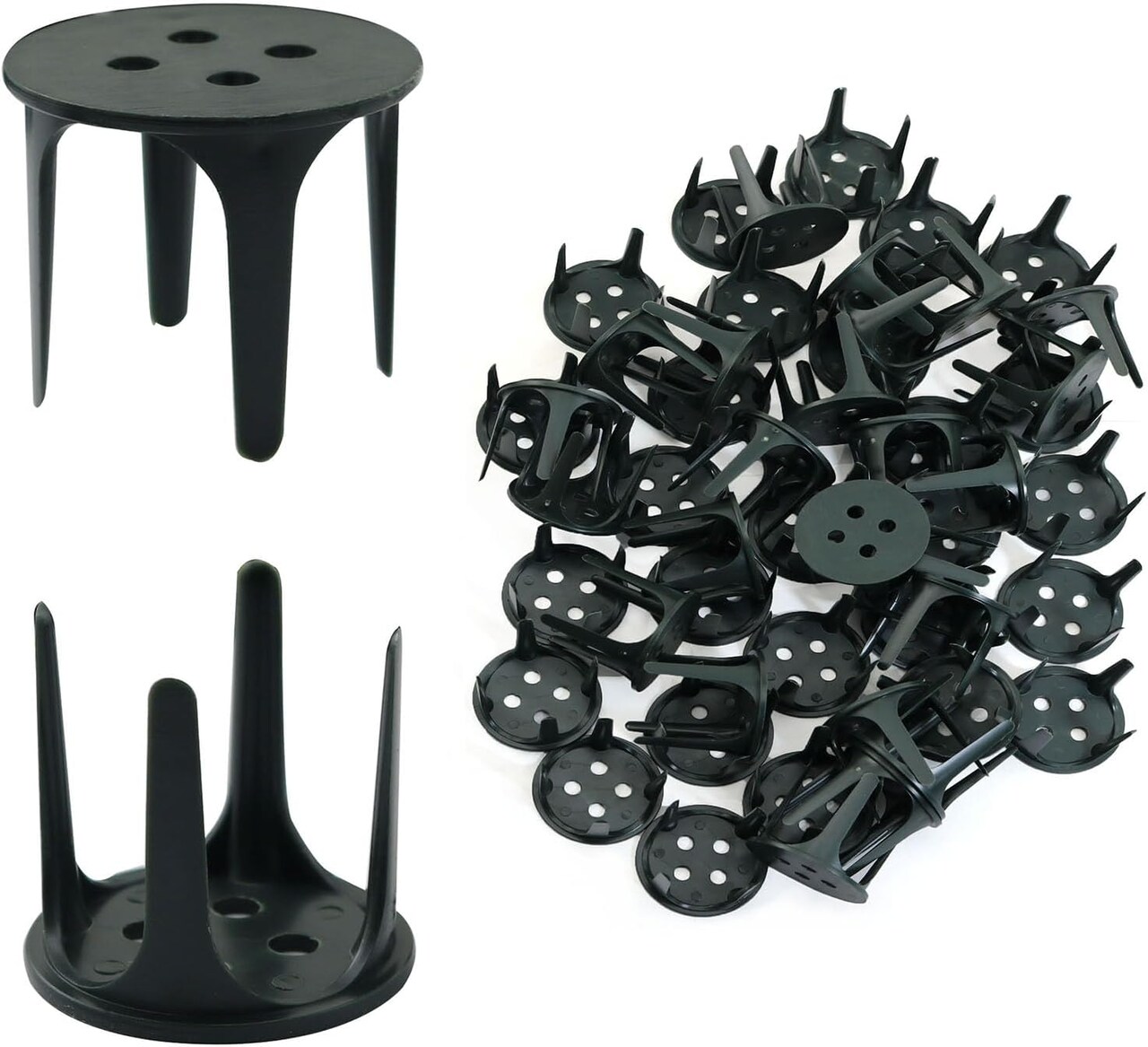 50PCS Floral Foam Plastic Base Holder Flower Foam Anchor Pins Floral Craft Arrangement Supplies for Wedding Party Holiday Decoration